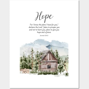 bible verse about hope Posters and Art